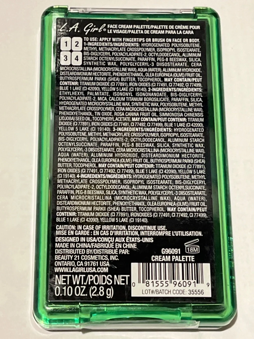 L.A. Girl Emerald Envy Face Palette- NEW